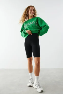 Gina Tricot baic ong biker pant Svart Outlet