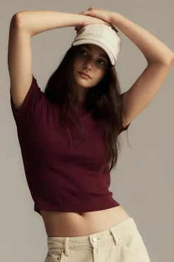 Gina Tricot Baic tight top Rød