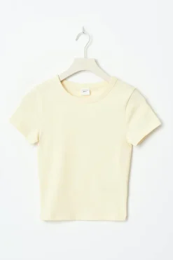 Gina Tricot Baic tight top Gul Best