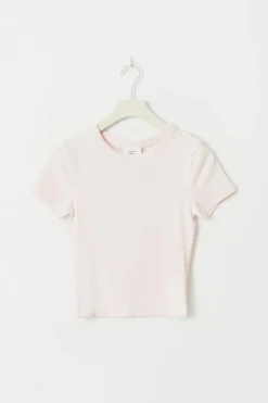 Gina Tricot Baic tight top Rosa Clearance