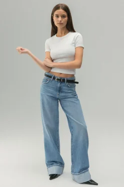 Gina Tricot Baic tight top Hvit Sale