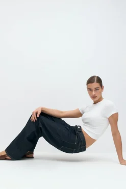 Gina Tricot Baic tight top Hvit Sale