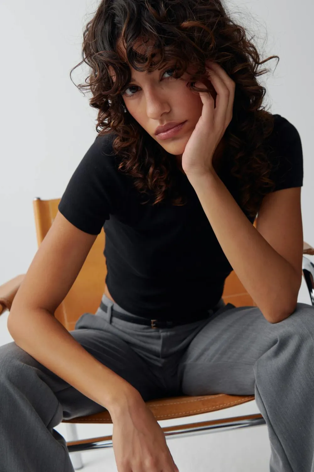 Gina Tricot Baic tight top Svart Sale