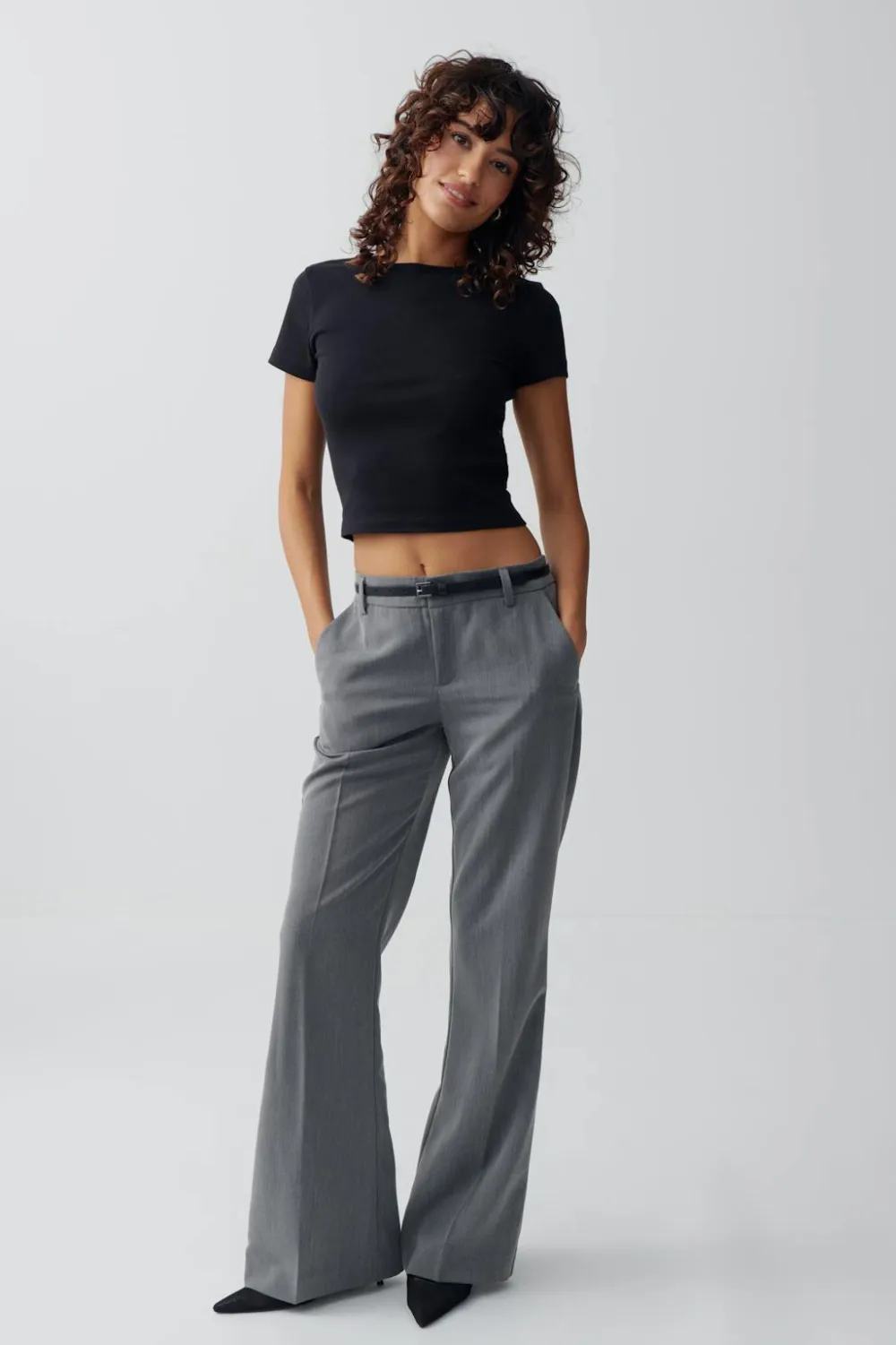Gina Tricot Baic tight top Svart Sale