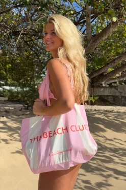 Gina Tricot 14+ beach tote bag Hvit Sale