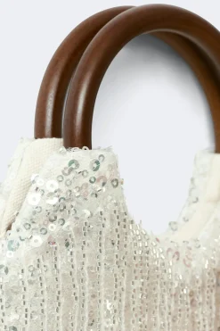 Gina Tricot Beaded bag Grå Outlet