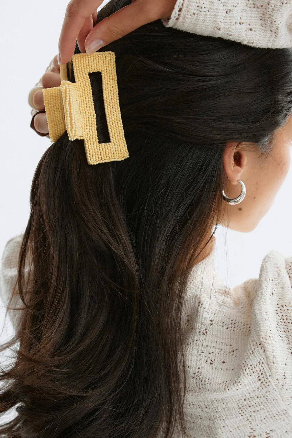 Gina Tricot Beaded hair clip Gul Online