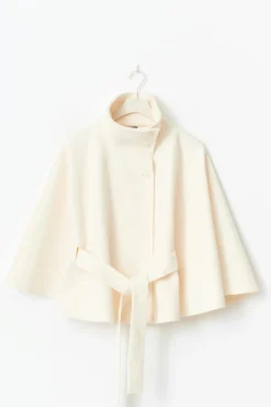 Gina Tricot Belt cape jacket Hvit Online