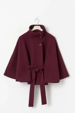 Gina Tricot Belt cape jacket Rød Outlet