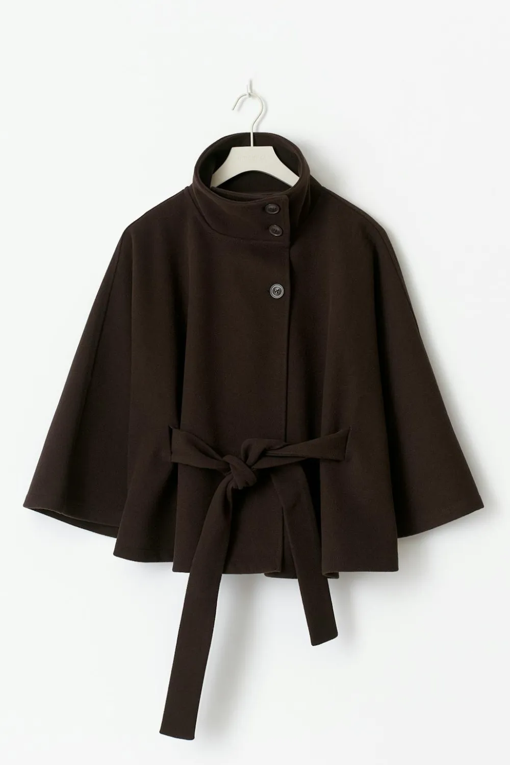 Gina Tricot Belt cape jacket Brun Outlet