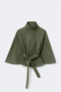 Gina Tricot 14+ belted trench cape Grønn Discount