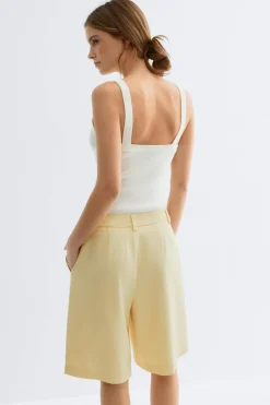 Gina Tricot Bermuda shorts Gul Discount