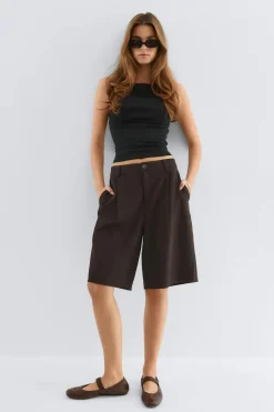 Gina Tricot Bermuda shorts Brun New