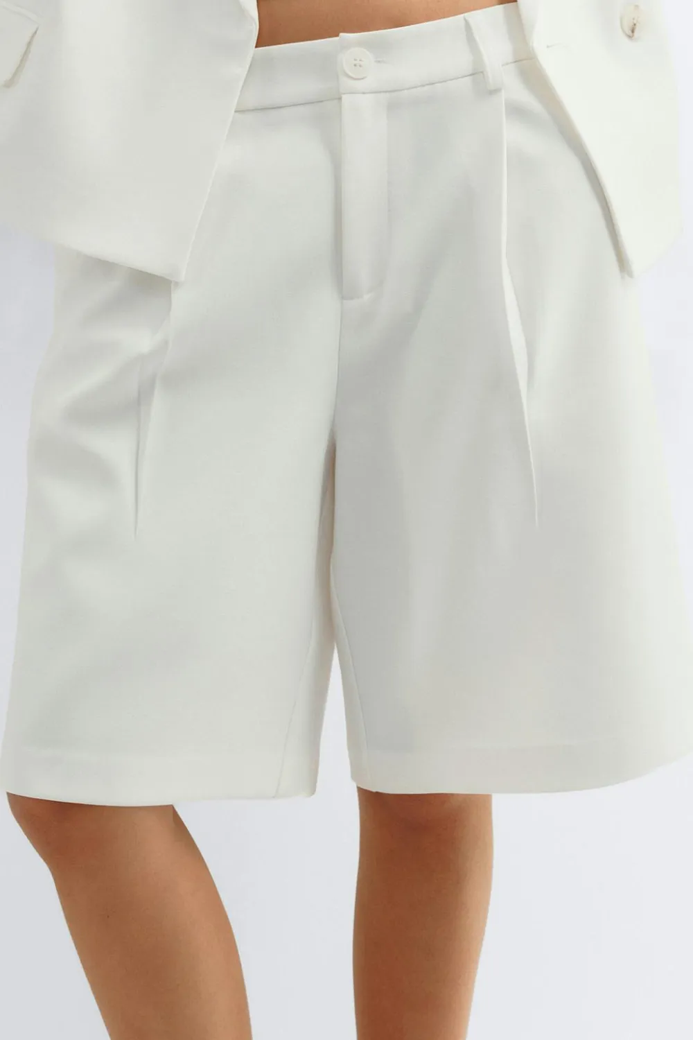 Gina Tricot Bermuda shorts Hvit Outlet