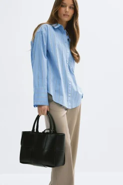 Gina Tricot Big braided tote bag Svart Best