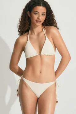 Gina Tricot Bikini triange top Beige Clearance