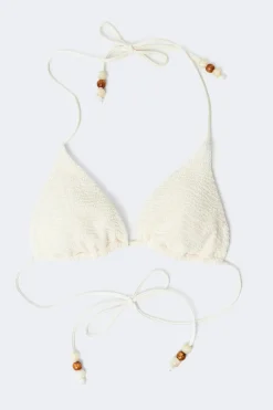 Gina Tricot Bikini triange top Beige Clearance