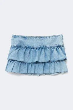 Gina Tricot 14+ buebabe deni kirt Blå