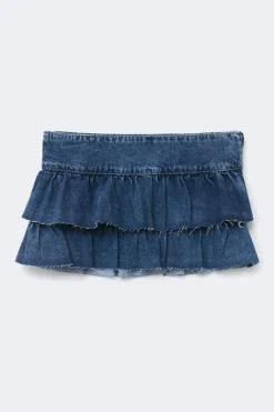 Gina Tricot 14+ buebabe deni kirt Blå Clearance