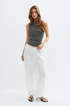 Gina Tricot Boatneck tanktop Svart New
