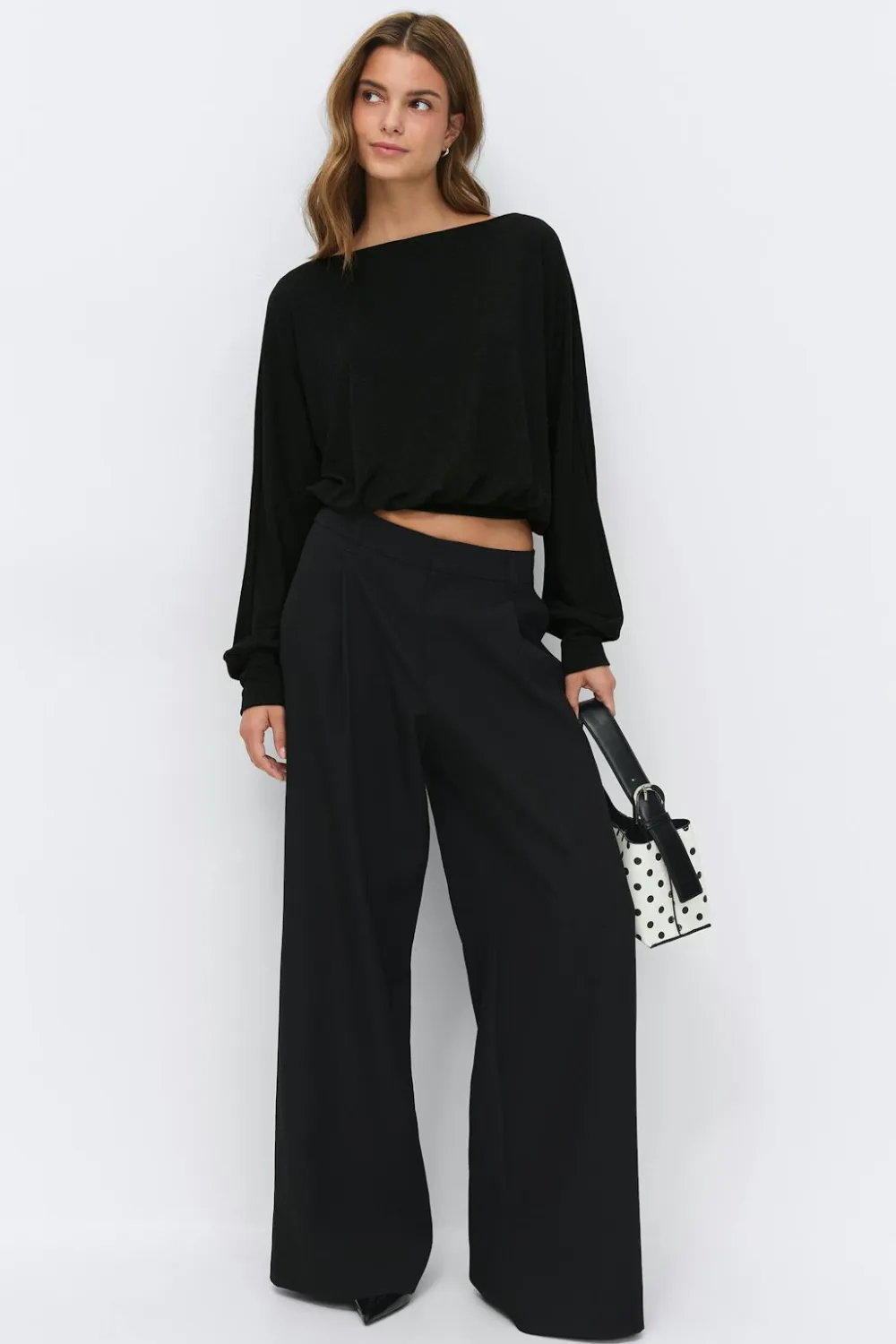 Gina Tricot Boatneck top Svart Best