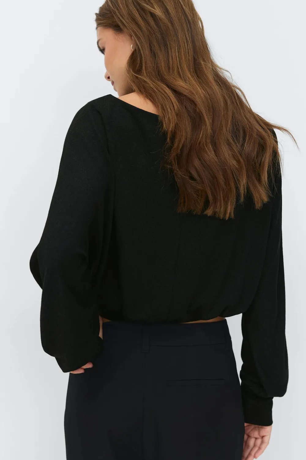 Gina Tricot Boatneck top Svart Best