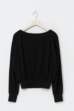Gina Tricot Boatneck top Svart Best