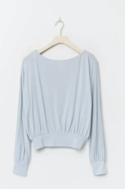 Gina Tricot Boatneck top Blå Hot