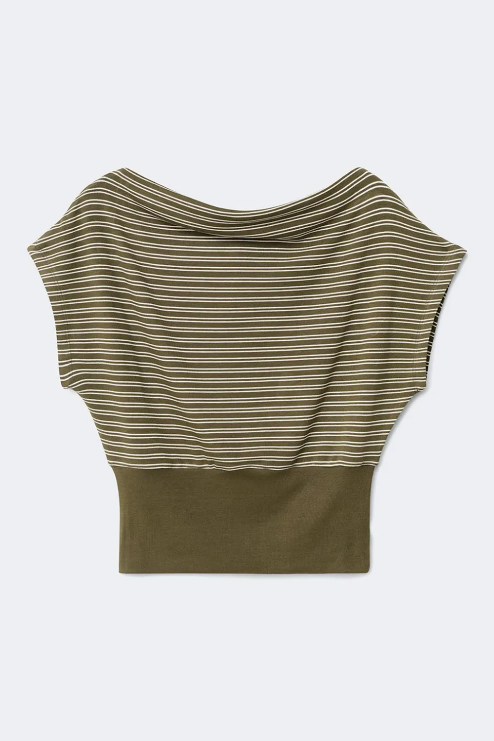 Gina Tricot Boatneck top Grønn Online