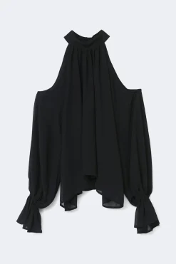Gina Tricot Boho chiffon boue Svart Outlet