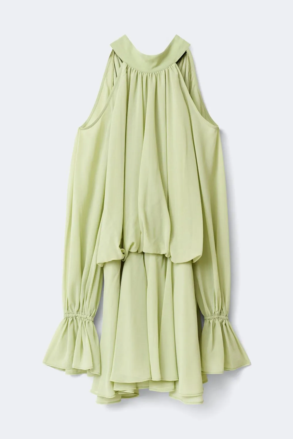 Gina Tricot Boho chiffon mini dress Grønn