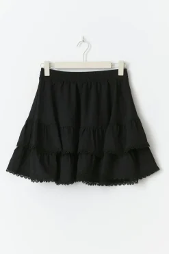 Gina Tricot Boho ini kirt Svart Outlet