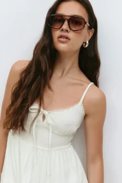 Gina Tricot Boho trap dre Hvit Outlet