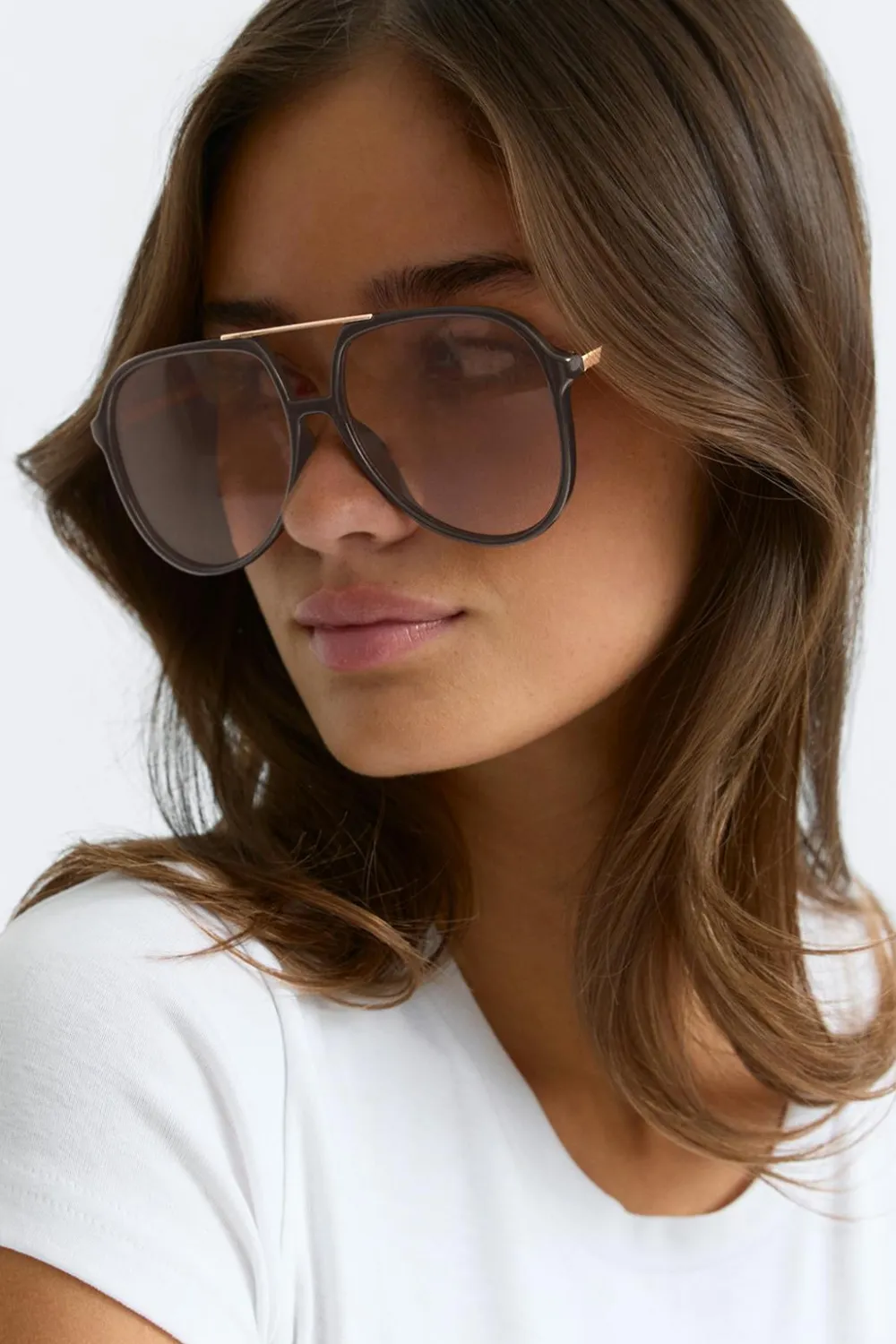 Gina Tricot Bold aviator sunglasses Svart Online