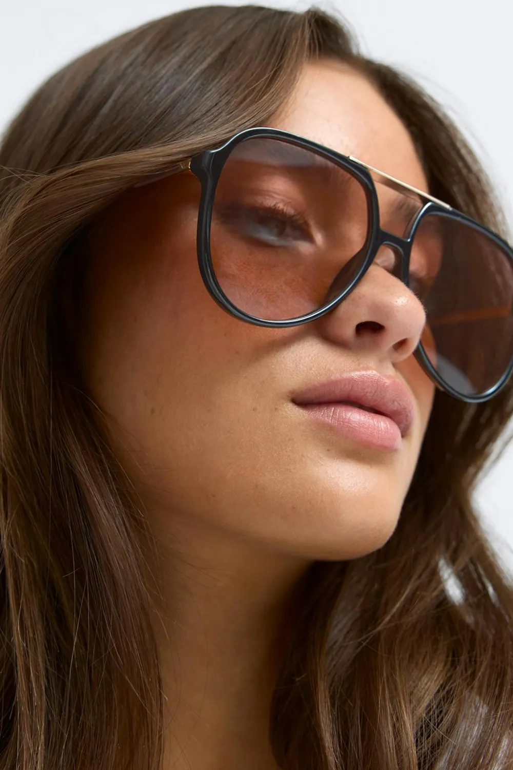 Gina Tricot Bold aviator sunglasses Svart Online