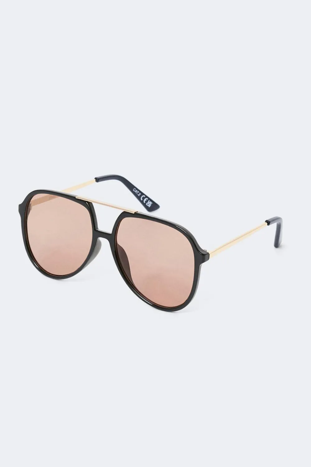 Gina Tricot Bold aviator sunglasses Svart Online