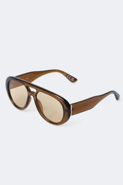 Gina Tricot Bold aviator sunglasses Brun