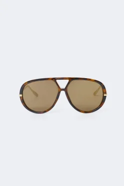 Gina Tricot Bold aviator sunglasses Brun Online