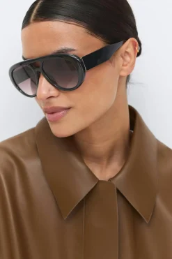 Gina Tricot Bold aviator sunglasses Svart Outlet