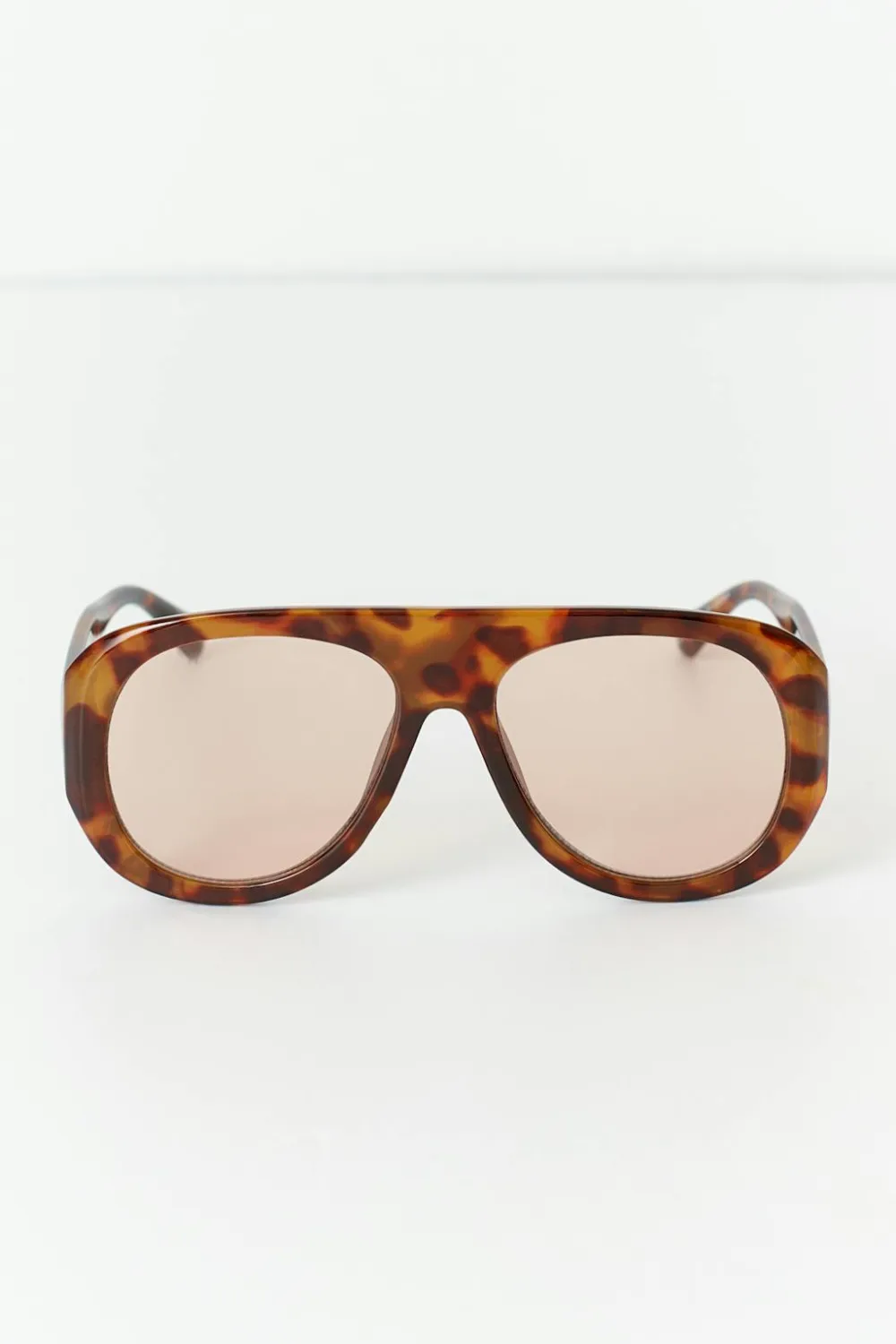 Gina Tricot Bold aviator sunglasses Brun Hot