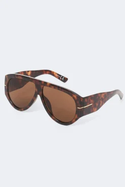 Gina Tricot Bold aviator sunglasses Brun Outlet