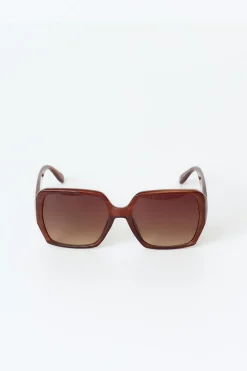 Gina Tricot Bold retro square sunglasses Brun Hot