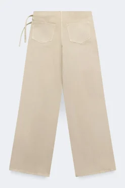 Gina Tricot Booty belted jeans Beige Hot