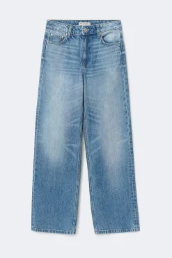 Gina Tricot Boss bby wide jeans Blå Outlet