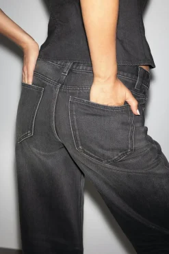 Gina Tricot Boss bby wide jeans Svart Clearance