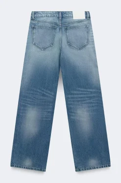 Gina Tricot Boss bby wide petite jeans Blå