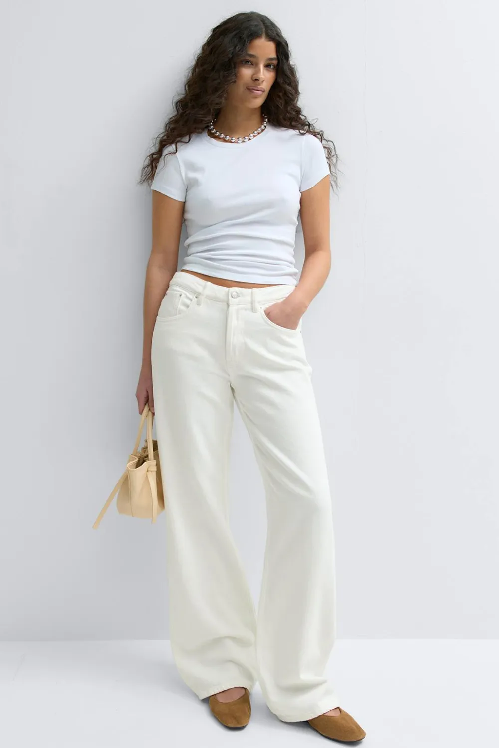 Gina Tricot Boyfriend jeans Hvit