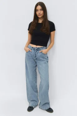 Gina Tricot Boyfriend jeans Blå Hot
