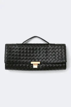 Gina Tricot Braided clutch bag Svart Outlet