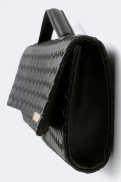 Gina Tricot Braided clutch bag Svart Outlet